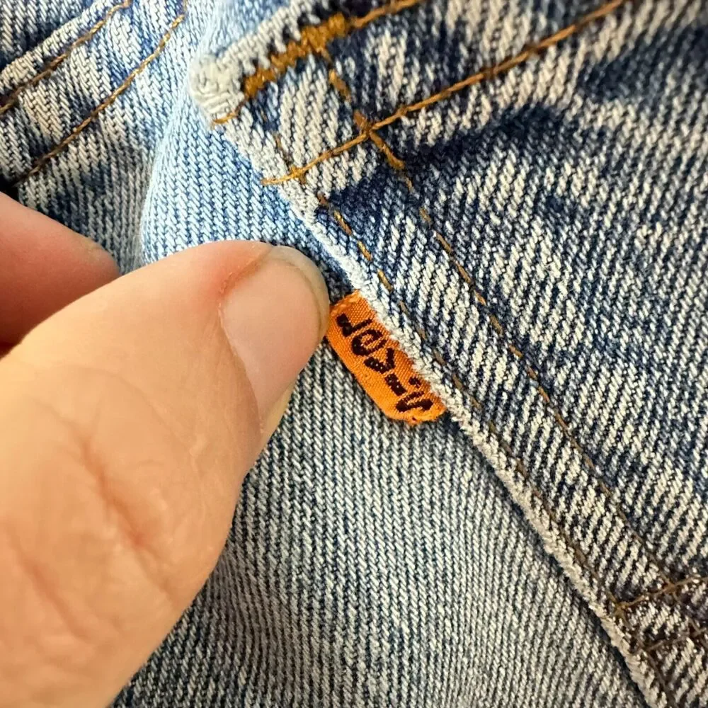 Vintage Levis Men's‎ 32x28 Orange Tab Medium Wash Denim Blue Jeans GUC